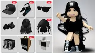 GET 20 FREE ROBLOX BLACK ITEMS! 😱🖤 (UNLIMITED STOCK)