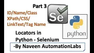 Different Locators in Selenium-Python - Part 3