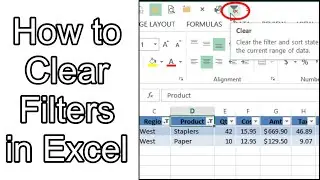 How to Clear Filters in Excel - quickly clear filters in excel tables and pivot tables