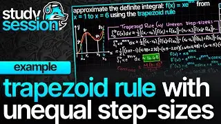 Trapezoid Rule Example (Unequal Step Size) | Numerical Analysis