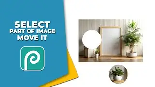 How to select part of an image in photopea and move it