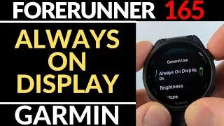 Turn On the Always On Display - Garmin Forerunner 165