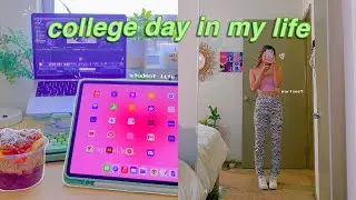 a day in my life as a college student| deep cleaning, weekly assignments..