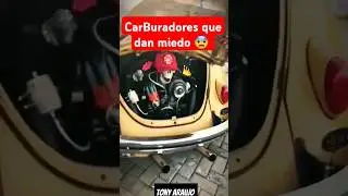 Carburadores que dan miedo 😨 😅🇲🇽🚦⚡️ #comedy #vochos #sportscar #arrancones