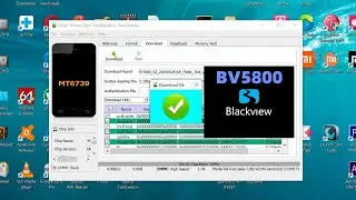 Blackview BV5800 How to Flash Firmware + files  / SP Flash Tool MT6739 Install Firmware - example