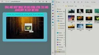 Drag And Drop Image Upload Feature Using HTML CSS & JavaScript