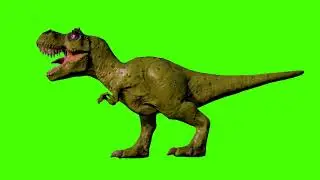 TRex Green Screen | Dinosaur Walk Green Screen