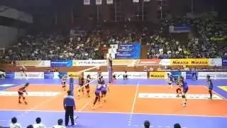 Spike Keras Aprilia Manganang Jakarta Electric PLN | Proliga 2016 | Volleyball Indor