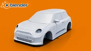 Blender Car Modeling Timelapse l Mini-Cooper Electric_2024