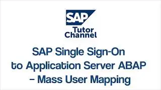 SAP Single Sign On to Application Server ABAP Mass User Mapping