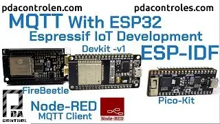 MQTT in ESP32 with ESP-IDF  ESP-MQTT & Node-RED : PDAControl