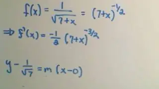 Finding the Linearization at a Point / Tangent Line Approximation