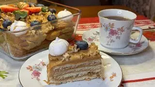 Самый Вкусный ТОРТ без Выпечки. Готовлю за 10 минут, просто беру сгущенку и печенье.