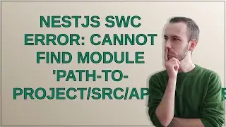 nestjs swc Error: Cannot find module path-to-project/src/app.module