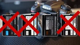 My old 3rd party batteries don't work in the Nikon D7500 and D500. :(