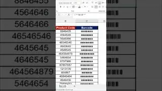 How to create barcode 🔥 in excel! 