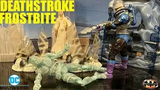 McFarlane DC Multiverse Frostbite Deathstroke Rebirth Frozen Batman Action Figure Revuew