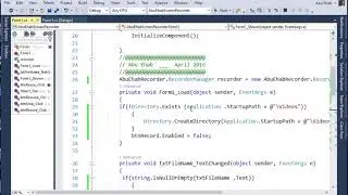 Create  Screen Recorder using c# code