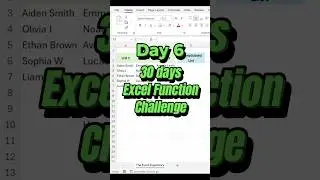 Day 6 of Excel Function Challenge - Instantly Convert Columns into a List!