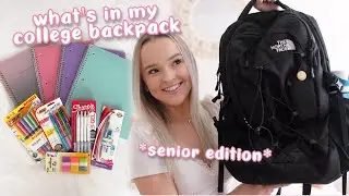 WHAT'S IN MY BACKPACK/SCHOOL SUPPLIES HAUL 2021 *college senior*