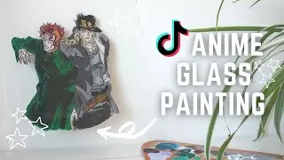 TIK TOK PAINTING ON GLASS | JoJo's Bizarre Adventure Painting