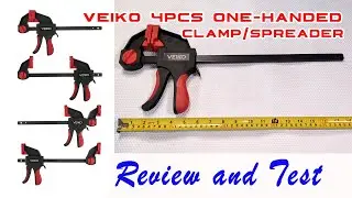 VEIKO One-Handed Spreader/Bar Clamp 4-pack | Review and Test