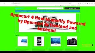 Opencart 4 changes the powered by both frontend and backend modification