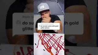 Spin Art On A Drill With Gold Glitter! #Shorts #YouTubeShorts