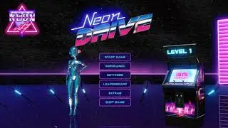 Neon Drive - OLD video game (͠≖ ͜ʖ͠≖)👌, with CyberPunk music. 🎧  80's video game