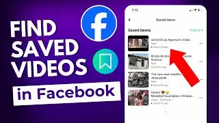 How to find saved videos in Facebook