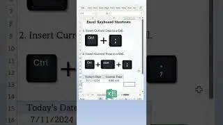 Excel Keyboard Shortcuts#exceltips #excel #keyboardshortcuts