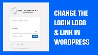 WordPress login page: Change the default WP logo and link | 2023 #WordPress 12