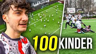 EXTREMES FUßBALL SPIEL vs 100 KINDER! *unmöglich*