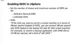 Lesson 33   Storage IO Control SIOC