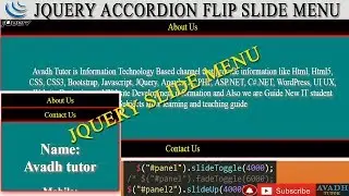 Jquery Slide toggle animation  Click on text Then Display More text Using Jquery || accordion menu