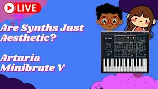 Synths Too Aesthetic + Minibrute V??!!  w/Autumn Gard - Synth Livestream - NoirEtBlancVie