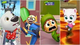 100 Funny Fails Talking Tom Gold Run VS Tom Hero Dash VS Tom Gold Run 2