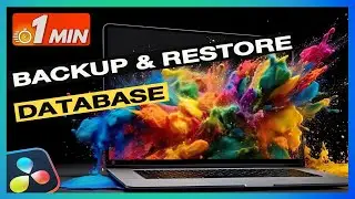 HOW to BACKUP &  RESTORE Databases | Davinci Resolve