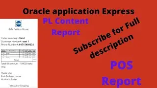 Print custom PDF Report Using PLSQL Dynamic Region in Oracle Apex 20 1