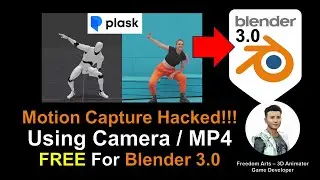 AI Motion Capture for Blender using Camera or MP4 Video - Plask Tutorial