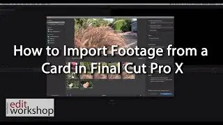 How to Import Footage from a Card in Final Cut Pro X