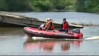 Уровень воды в реке у села Кроуновки падает