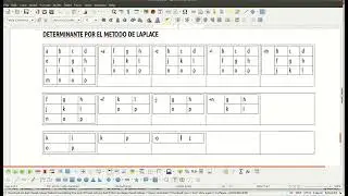 INFO1-Py - 07.27 Determinante por el metodo de Laplace