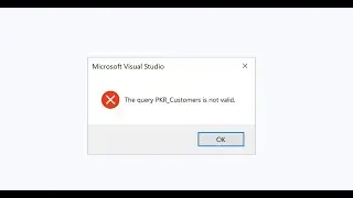 Query is not valid | D365 FO | Solved 100%