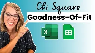 Chi Square Test Goodness of Fit Test with Excel and Google Sheets + Chi-Square p-value