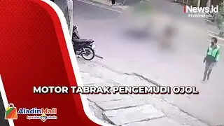 Ambil Orderan dari Restoran, Driver Ojol di Medan Terpental Dihantam Motor
