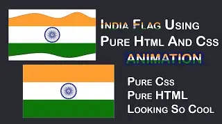 India Flag Using Html & Css With Pure Html Css Code And Animation