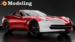 Blender Car Modeling Tutorial - Chevrolet Corvette Front Bumper Base Mesh ❴ Ep : 04 ❵