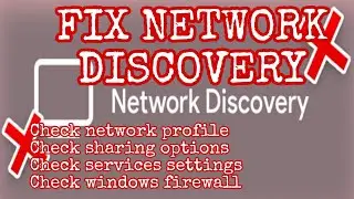 4 Ways to Fix Network Discovery Not Working in Windows 10