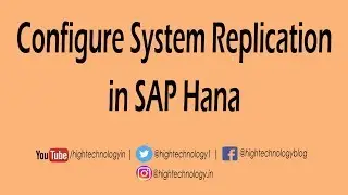 how to configure system replication in sap hana | SAP HANA Replication | System Replication in HANA